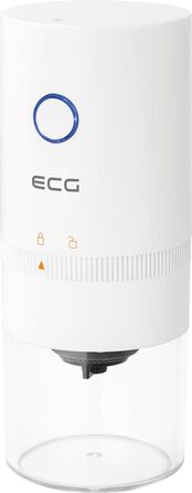 Електрична кавомолка ECG KM 150 Minimo White, USB-C, біла