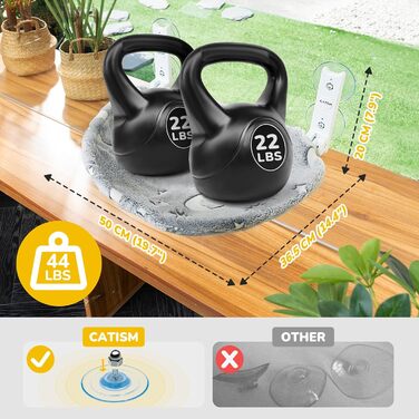 CATISM Гамак для котів на вікно з подушкою, до 20 кг, 52x30 см, сірий