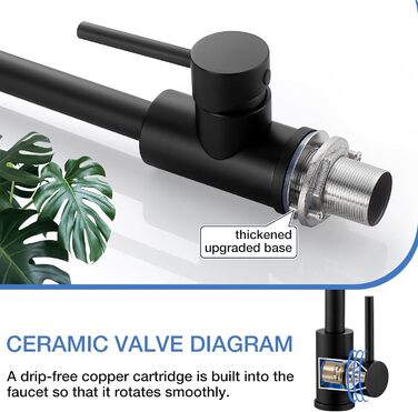 Чорний кухонний змішувач з нержавіючої сталі 304, поворотний вилив, моно-змішувач, стандарт UK, матовий чорний