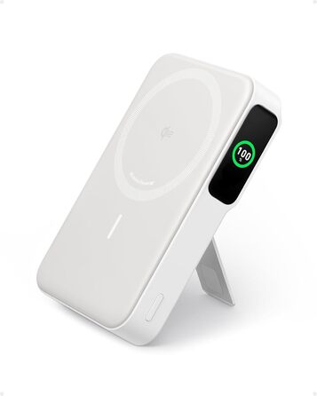 Powerbank Anker MagGo: 10000mAh, Qi2, 15W, MagSafe, USB-C, з дисплеєм та підставкою