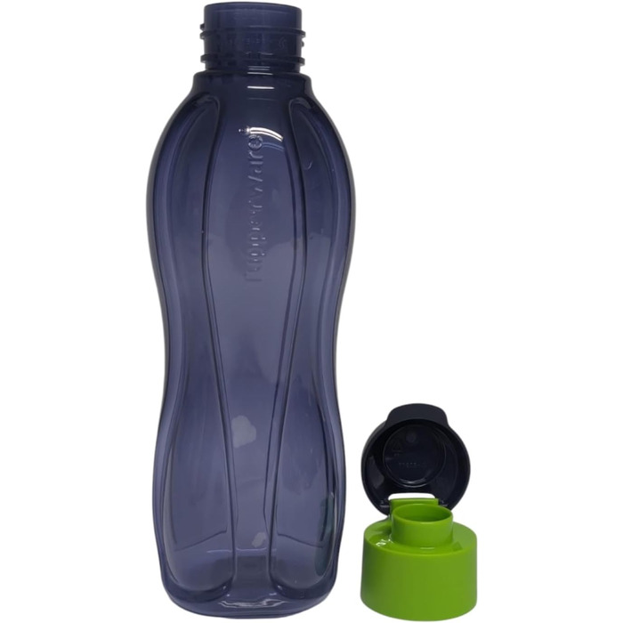 Tupperware To Go Eco 500ml Eco Easy Flip Top Drinking Bottle EcoEasy Bottle reusable 500 ml (blue turquoise) (Neon Green Blue)