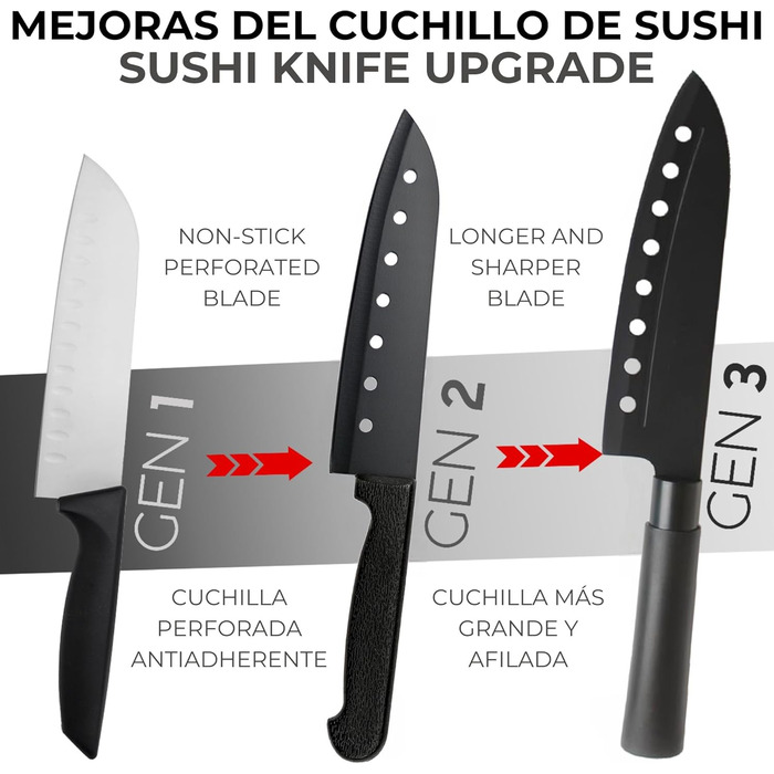 Набір для приготування суші на 17 частин. Професійний набір для суші, бамбукова килимок, ніж, форми для нігірі та онігірі, палички, ложка. Maker B