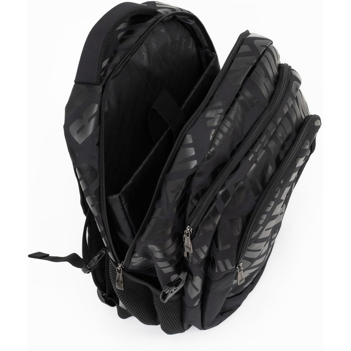 Ергономний шкільний рюкзак Budmil для хлопчиків та дівчаток, 32L, для підлітків та дітей від 5 класу, водонепроникний, з 3 відділеннями та вентильованою спинкою (Edwin Black)