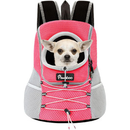 Рюкзак для тварин Pawaboo: переноска для собак та котів середніх та маленьких порід, рожевий колір, зручна та дихаюча, для подорожей та прогулянок