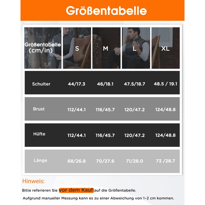 Електрична гріюча жилетка Buba Toys для чоловіків з Powerbank 20000mAh, 21 зона нагріву, 3 режими, для катання на лижах, піших прогулянок та активного відпочинку, XL, сіро-чорний колір