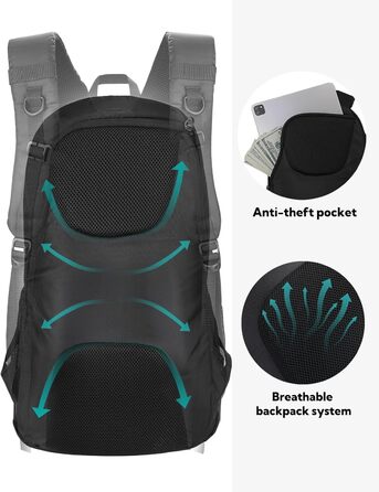 Водонепроникний туристичний рюкзак WATERFLY 30L для походів, трекінгу, подорожей, чоловічий та жіночий, міський та outdoor