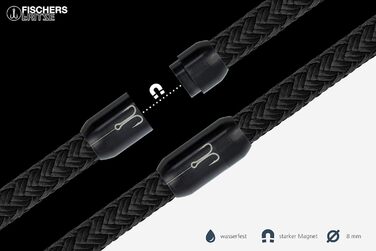 Браслет на руку Fischer Fritze для плавання та віндсерфінгу, чорний, ручної роботи, водонепроникний, 24 см