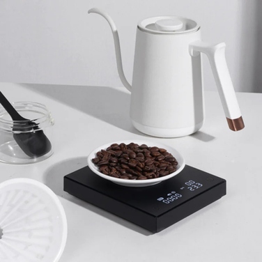 Ваги для кави з таймером Timemore Black Mirror Basic 2.0 USB, чорні