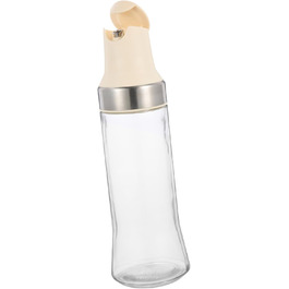 CIYODO Automatic Open and Close Oil Bottle, Auto-Vinegar Bottle, Sauce Bottle, Vinegar and Oil Spout, Sauce Bottle, Sauce Bottles, Vinegar Jar, Clear Vinegar Bottle, Silica Gel White