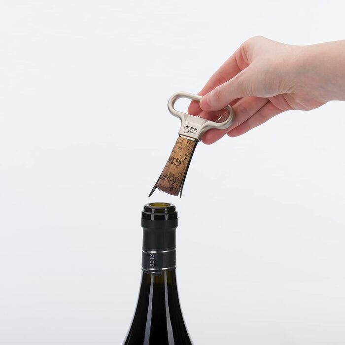 Набір для вина Westmark Wein-Set 6 предметів: штопор Ah-So, 5 лій для вина Safety, сталь/цинк/PET, срібно-чорний, 628533E6