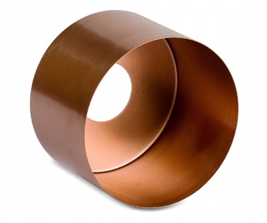 Стельна люстра в стилі лофт, мідна, на 3 цоколі E27