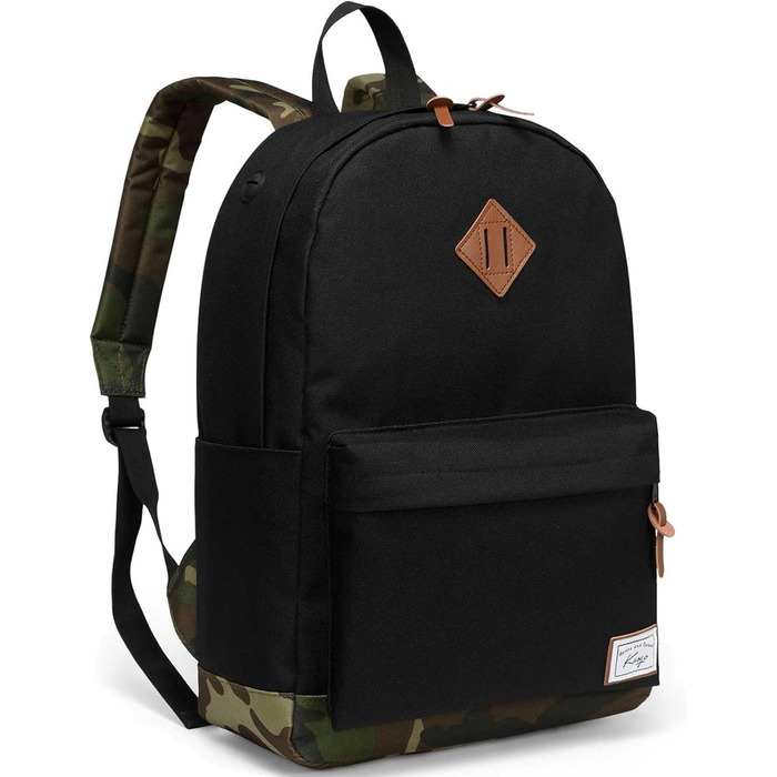 Чорний та камуфляжний рюкзак для ноутбука 15.6 дюймів, водонепроникний, для подорожей, підлітків, хлопців, чоловіків та жінок