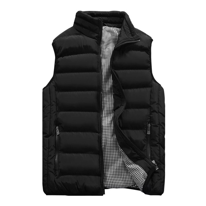 Чоловіча утеплена жилетка Vcansion для активного відпочинку, чорна