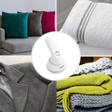 Duronic FS16USB: Бездротовий видалення ворсу для одягу, регульована ручка, для шерсті, шовку та вовни, ергономічний дизайн