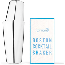 Barmate Коктейльний шейкер з нержавіючої сталі, професійний Boston Shaker, барний набір 2-в-1, 750 мл, без гравіювання