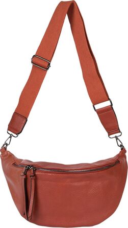 Сумка жіноча styleBREAKER на плече та через тіло Cognac велика, 37x17 см. Кросбоді, з регульованим ремінцем та двостороннім замком