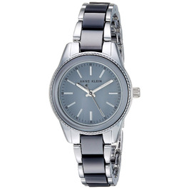 Жіночий кварцовий годинник Anne Klein із пластиковим браслетом (Сірий)