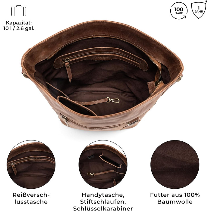 Сумка жіноча через плече Berliner Bags Siena вінтажна шкіряна бежева (Camel) середнього розміру