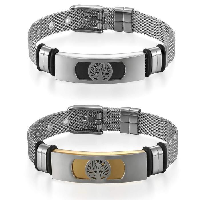 Чоловічий браслет Flongo з нержавіючої сталі 