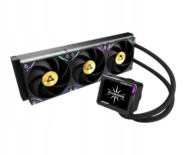 Система рідкого охолодження AIO TCOMAS LG700 PRO 360, 3200RPM, 3x120мм, Intel/AMD, Чорна