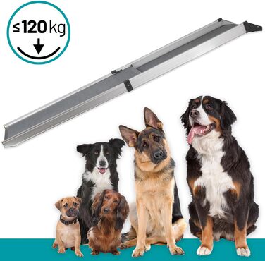 Рампа для собак VOSS.PET, висувна, з алюмінію, 100-180 см, до 120 кг