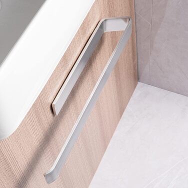 Тримач для рушників JS без свердління, сріблястий, 40 см