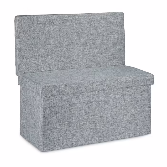 Relaxdays Folding Stool with Backrest L