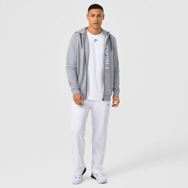 Чоловіча толстовка на молнії Head Club Original Hoodie Fz, сірий меланж, розмір 3XL