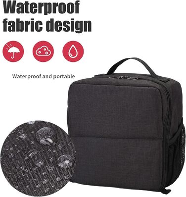 Чохол-вставка для камери BAIGIO з м'якою підкладкою, захисний, для об'єктивів та фотообладнання Sony, Canon, Nikon (чорний)