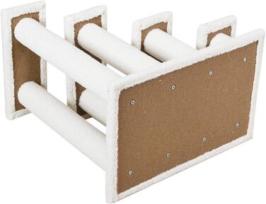 Сходинка для котів та собак GOPLUS - Кліматичний комплекс з драбиною, котячий будиночок, когтеточка (білий)