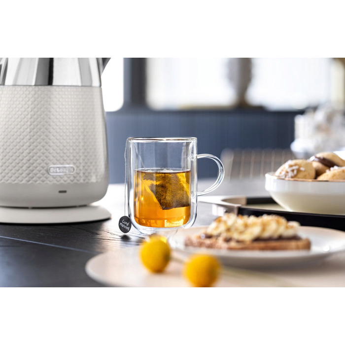Електричний чайник De'Longhi Luminosa KLB2001.W 2000 Вт, Twill White