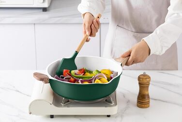 Набір посуду Country Kitchen, 14 предметів, антипригарне покриття, алюміній, кремовий (шавлія) - каструлі, сковороди та аксесуари