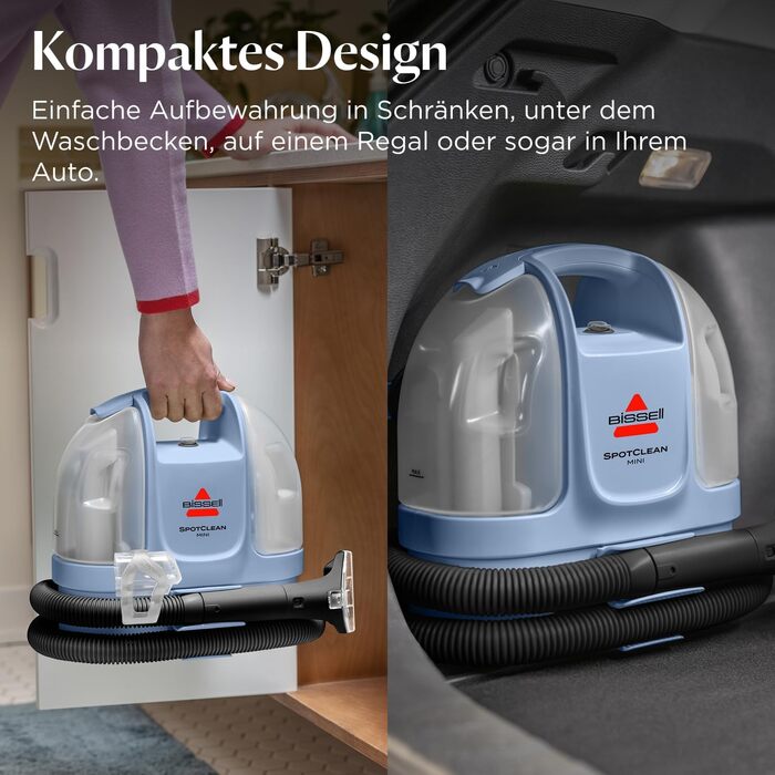 Портативний мийник для килимів та м'яких меблів Bissell SpotClean Mini з HeatWave технологією, 330W, 36988