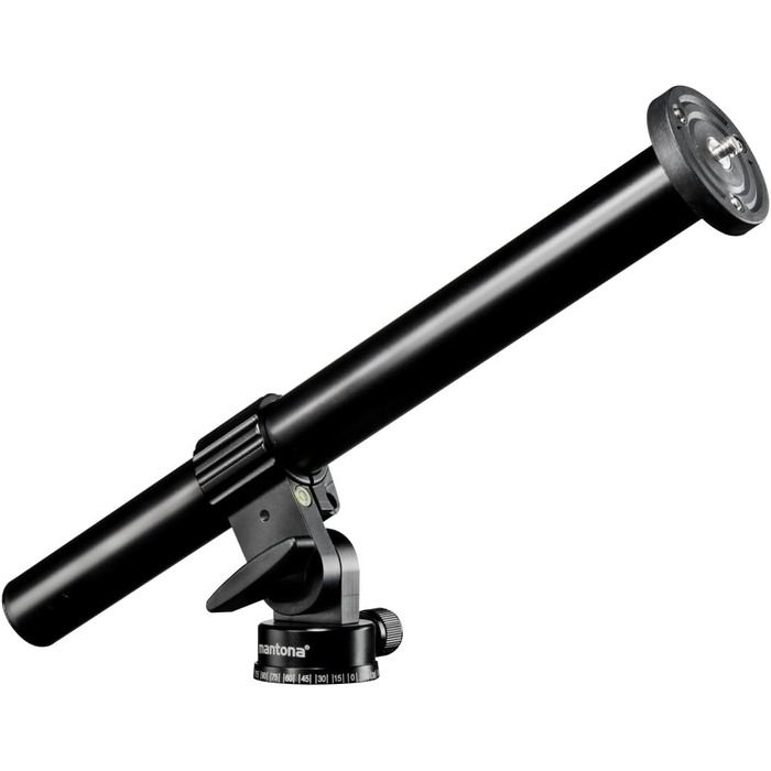 Штатив Mantona Basic Scout - 90 x 90 x 615 мм, вантажопідйомність 5 кг, з кульковою головкою, для камер, з водяною рівнем, алюміній, середньою міцною колоною