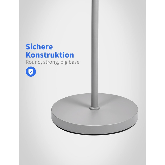 Світлодійна торшер Anten Klara з лампою для читання | Матова | 30W, регульована яскравість, пульт ДУ | 3 кольори світла | Безпечне регулювання яскравості | Світлодійна торшер для вітальні та офісу