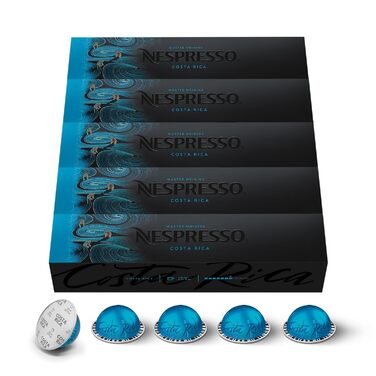 Кава Nespresso Vertuo Costa Rica | Арабіка з Коста-Ріки | 50 капсул | Сумісна з VERTUO