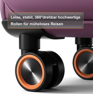 Чемодан великий 78x48x30 см, тканинний, Troey - ваговою, з 4 колесами та відділенням для аксесуарів, ручна поклажа, 109 літрів, червоний