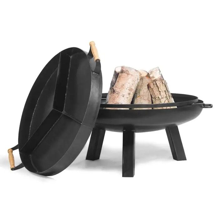 Садове вогнище CookKing зі сталі, 100 см, з кришкою