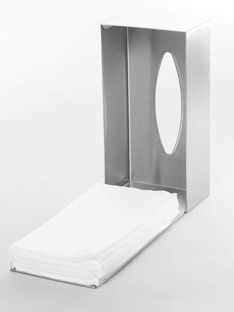 blomus -NEXIO- Kleenex box made of polished stainless steel, cosmetic tissue box for all paper tissues, paper tissue dispenser one-hand operation, exclusive bathroom accessory (W / D / H: 7.5 x 24 x 12 cm, stainless steel, 66660)