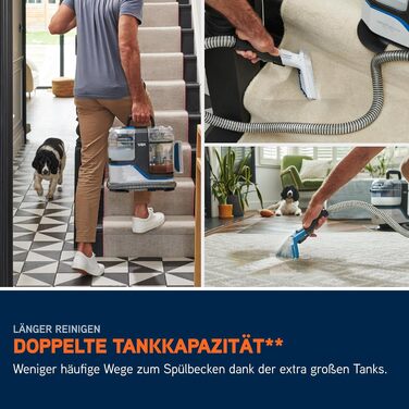 Vax SpotWash Max Pet Edition: Глибокий мийник для килимів та м'яких меблів з технологією SpinScrub, 2.8л, для дому та тварин