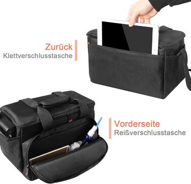 Сумка для камери FOSOTO DSLR XL: для Canon, Nikon, Sony, Panasonic