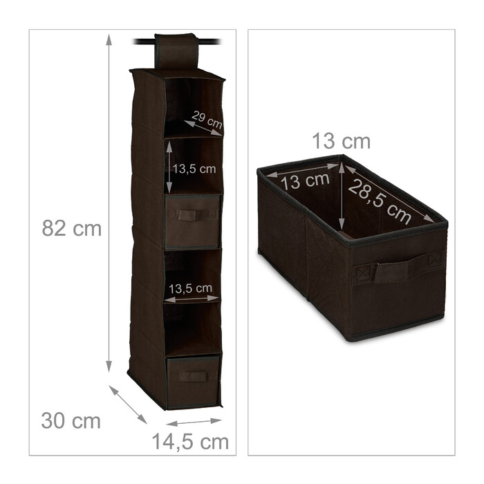 Relaxdays Hanging Shelf for Wardrobe
