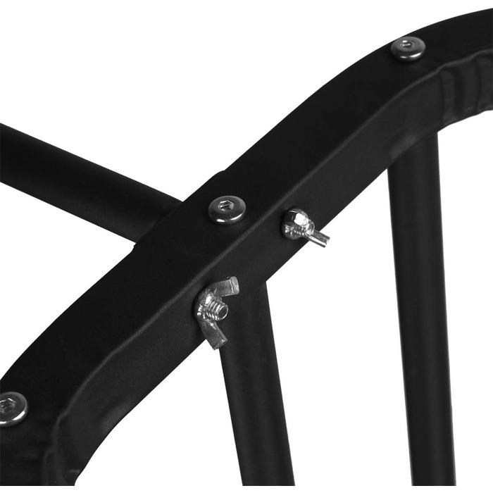 Vinteky Clothing Rack, Freestanding Coat Rack with Upper Bar, Lower Shelf, and 6 Hooks for Hanging Clothes, Black