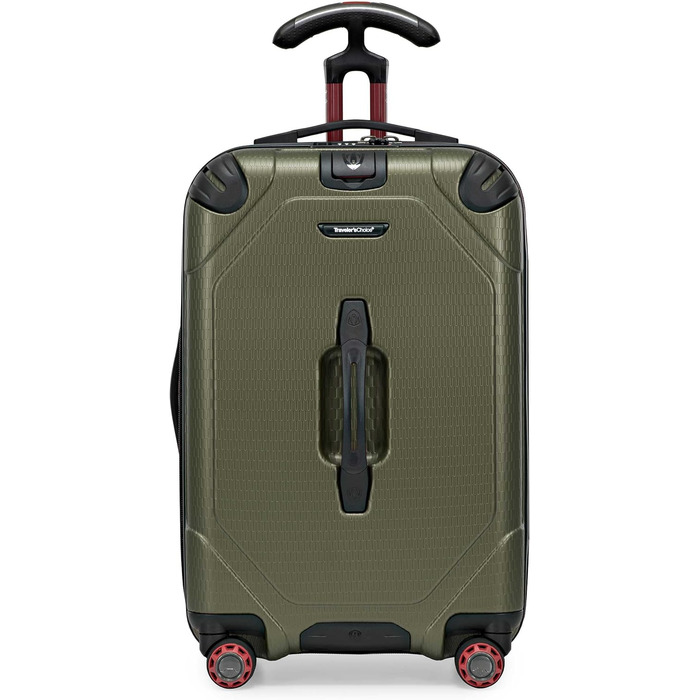 Чемодан валіза з полікарбонату Traveler's Choice Maxporter II з спін-колесами, 22 дюйми, темно-зелений