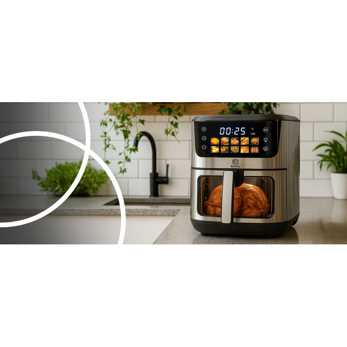 Аерофритюрниця RETOO OR1102-R 1800 Вт, 6,5 л