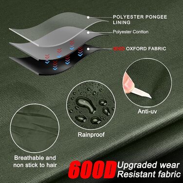 Водонепроникний килимок для собак GBKDQQ 90 x 60 см, для подорожей, миється, для собак та котів, портативний, для дому та на вулицю, кемпінг (зелений)