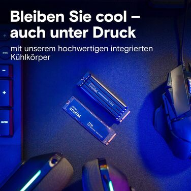 SSD Crucial P5 Plus Gen5 1TB M.2 NVMe PCIe 5.0 - Внутрішній SSD для ПК та ноутбука