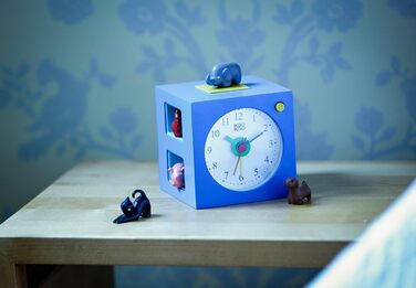 KOOKOO KidsAlarm Blue, Children's Alarm Clock with 5 Farm Animals and Real Recordings