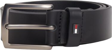 Чоловічий шкіряний ремінь Tommy Hilfiger Denton, чорний, ширина 3.5 см, довжина 110 см