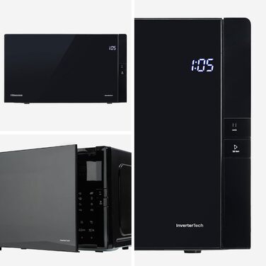 Мікрохвильова піч Hisense H20MOBS4HI 25 л з InverterTech, керамічним покриттям та цифровим керуванням